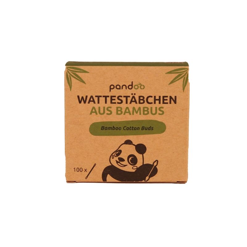 pandoo pandoo Bambus Wattestäbchen - Die natürliche und umweltfreundliche Alternative zu herkömmlichen Wattestäbchen aus Plastik oder Holz. Unsere pandoo Wattestäbchen sind hochwertig verarbeitet und ideal für den täglichen Gebrauch - Produktbild