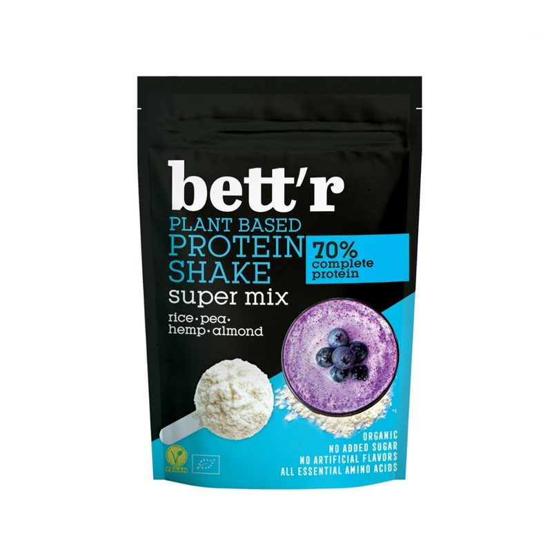 Bett'r Bett`r  Superfoods Protein Shake Super Mix 500g, vegan, glutenfrei - Produktbild