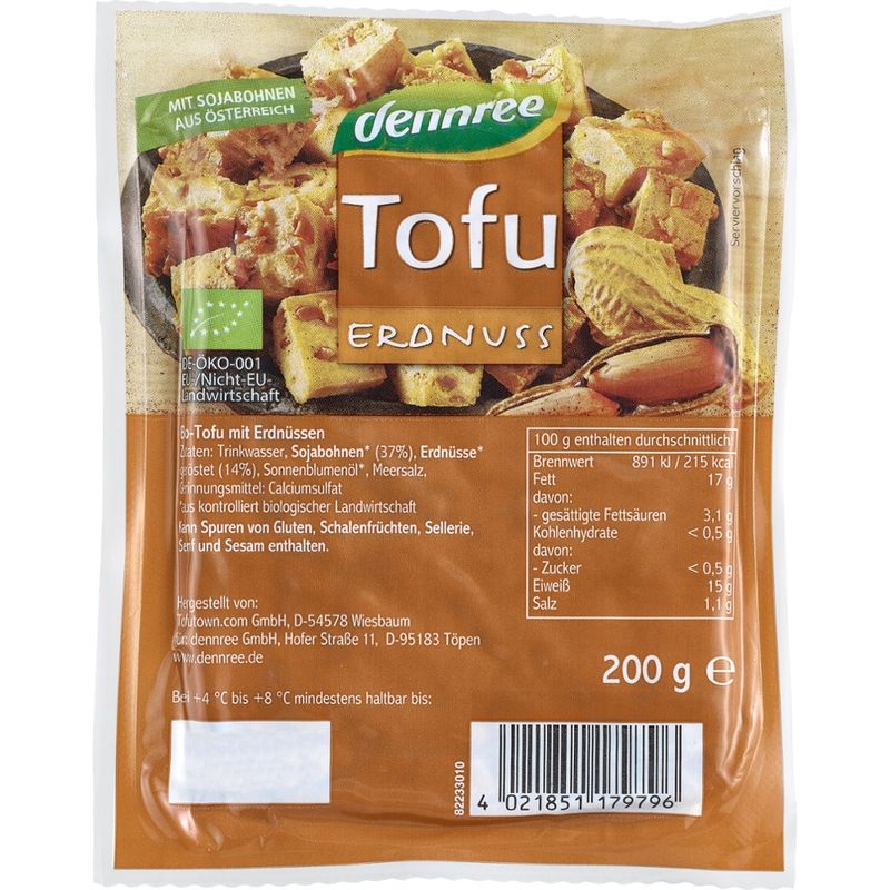 dennree Tofu Erdnuss - Produktbild