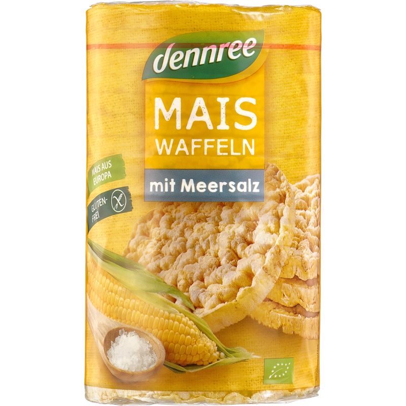 dennree Maiswaffeln mit Meersalz - Produktbild