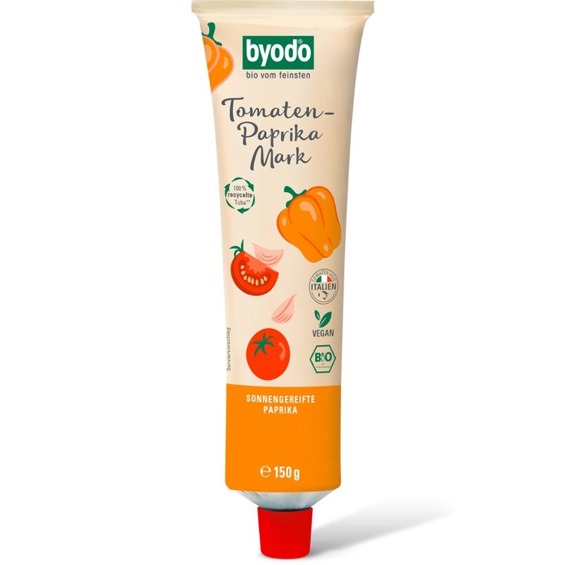 Byodo Byodo Tomaten-Paprika Mark Doppelfrucht, in der Tube, 150 g - Produktbild