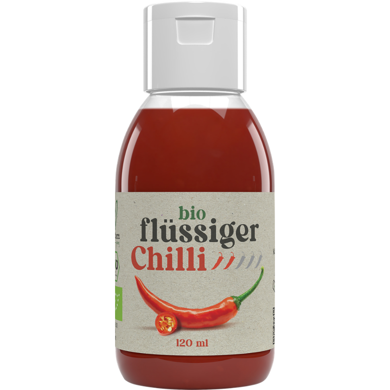 Northern Greens Northern Greens Bio Flüssiger Chili scharf 120 ml, die neue Art Dein Essen zu würzen - Produktbild