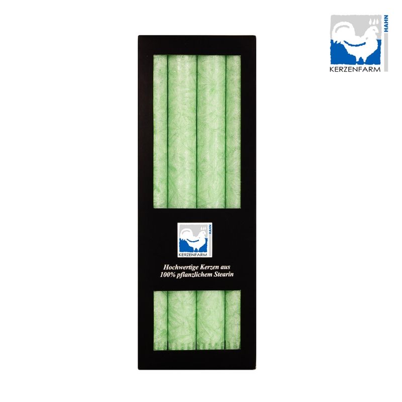 Kerzenfarm Hahn Stearin-Stabkerze, 4 Stück, mint, 22x250mm - Produktbild