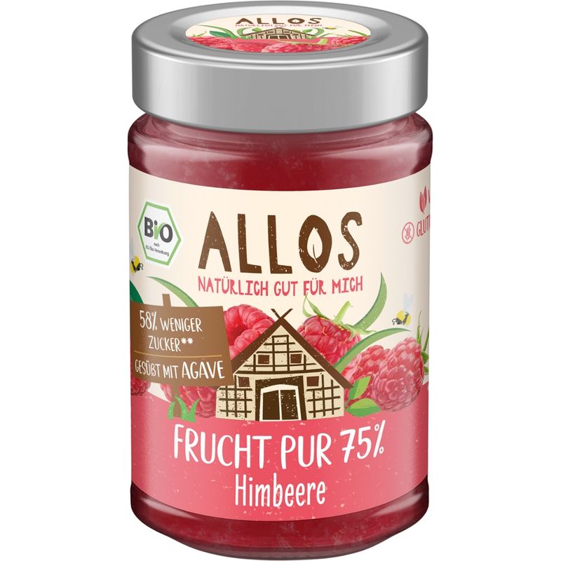 Allos Frucht Pur 75% Himbeere - Produktbild