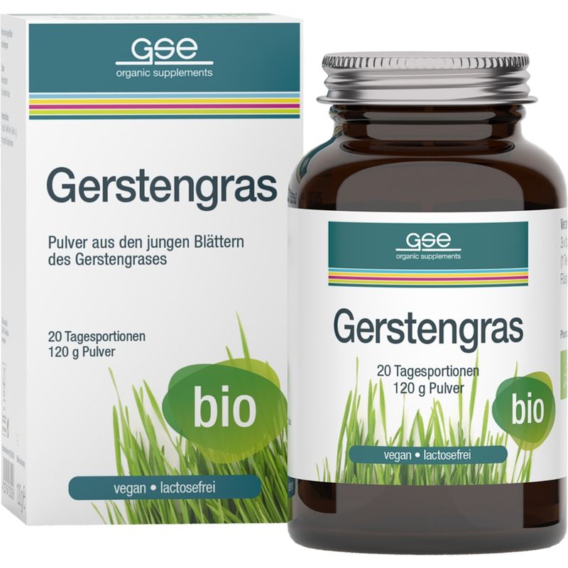 GSE  Gerstengras (Bio) Pulver, 120g - Produktbild