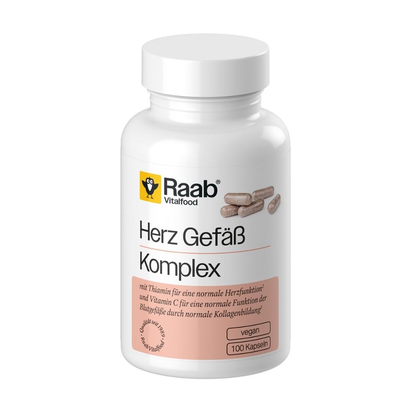 Raab Vitalfood Herz Gefäß Komplex 100 Kapseln à 700 mg - Produktbild