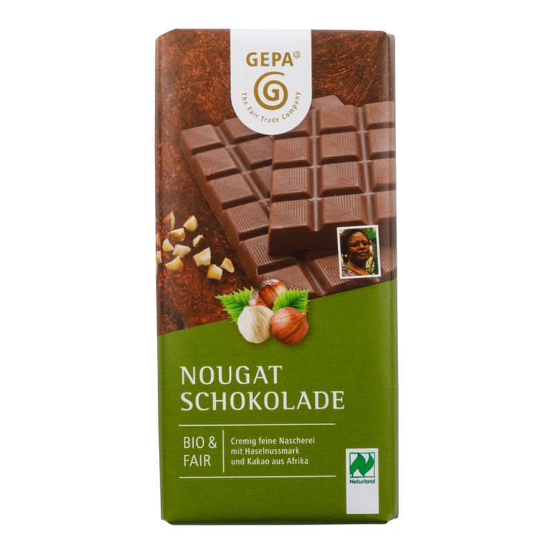GEPA - The Fair Trade Company Bio Nougat Schokolade - Produktbild