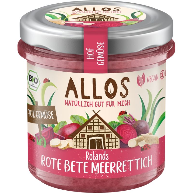 Allos Hof Gemüse Rolands Rote Bete Meerrettich - Produktbild