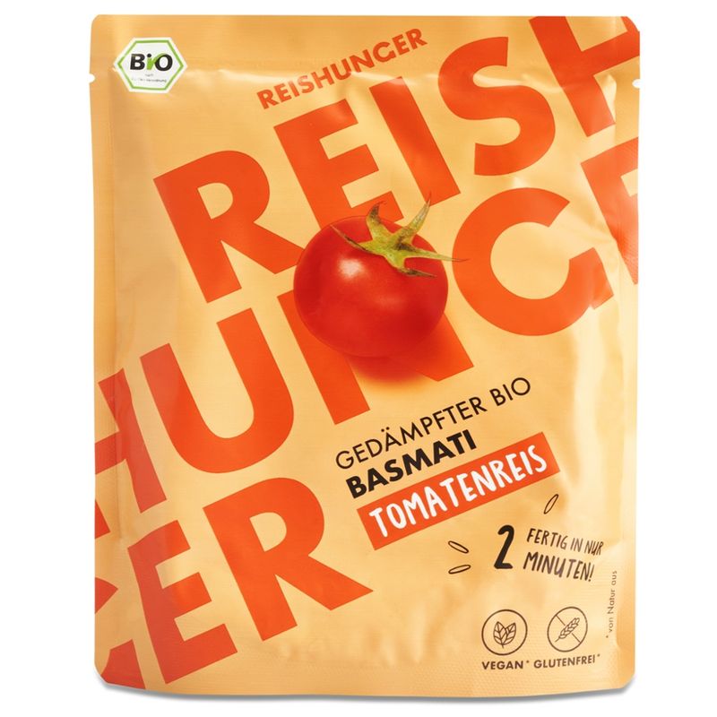 Reishunger Reishunger Gedämpfter Basmati Tomatenreis, Bio DE-ÖKO-001 (250g) - Produktbild