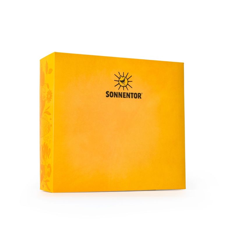 Sonnentor Geschenkkarton leer Freude, M 31,5x28,5x9 cm (gelb) - Produktbild