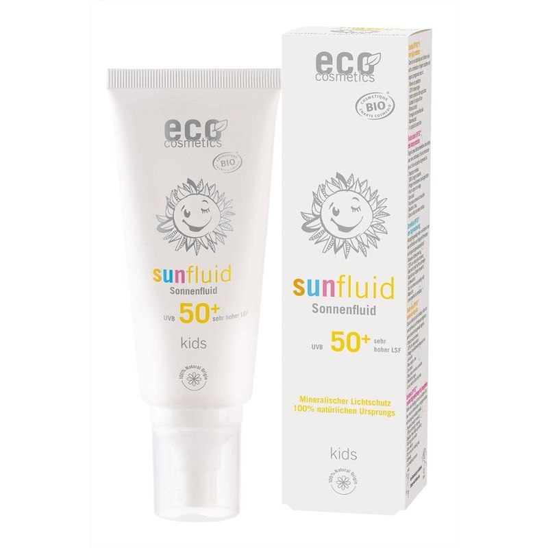 eco cosmetics Kids Sonnenfluid LSF 50+ - Produktbild