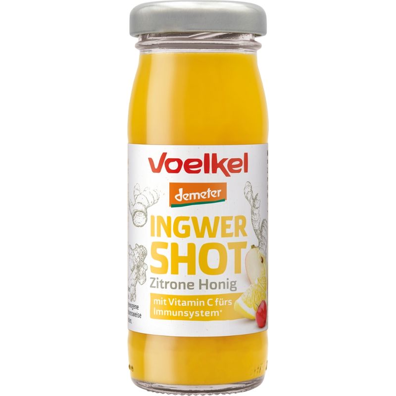Voelkel Shot Ingwer Zitrone Honig,  kühlpflichtig - Produktbild