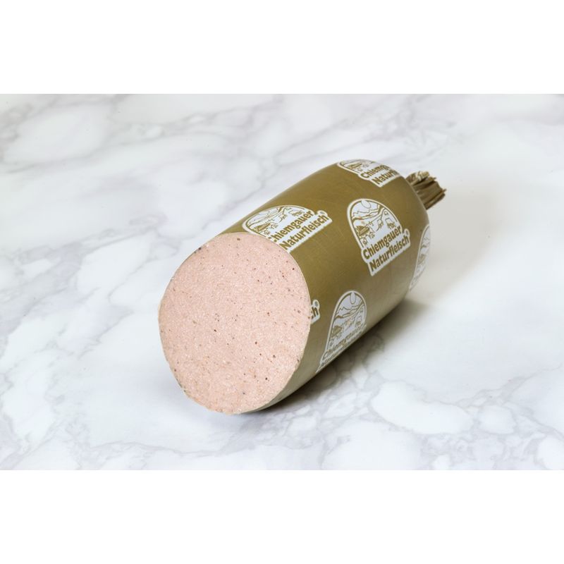 Chiemgauer Naturfleisch Delikatess-Leberwurst fein, Stange 100 g, SB, kbA - Produktbild