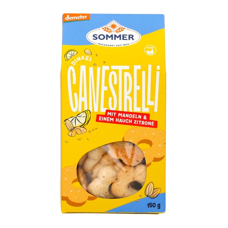 Sommer Dinkel Canestrelli mit Mandeln & einem Hauch Zitrone - Produktbild