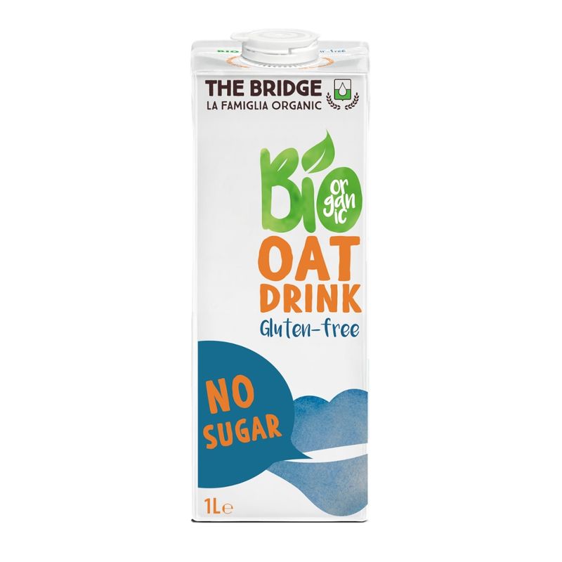 THE BRIDGE BIO BIO OAT DRINK GLUTEN FREE NO SUGAR 1000 ML - Produktbild