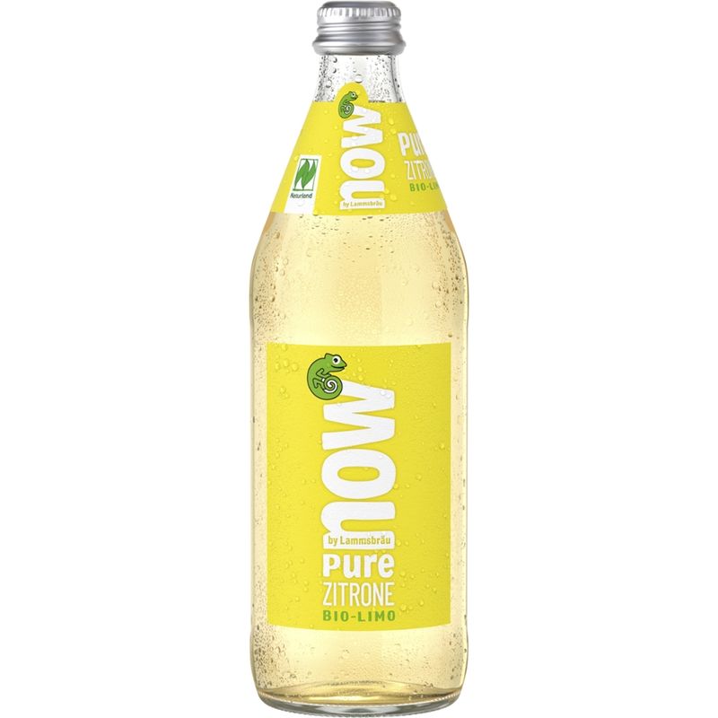 now now Bio Limo Pure Zitrone 0,5l - Produktbild