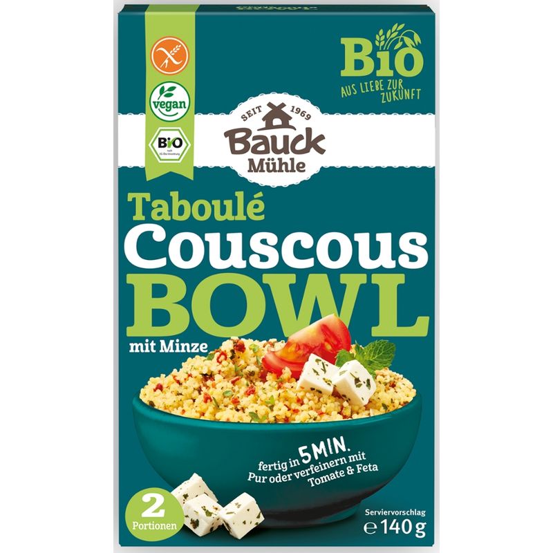 Bauck Mühle Couscous Bowl Taboulé 140g Bio gf - Produktbild