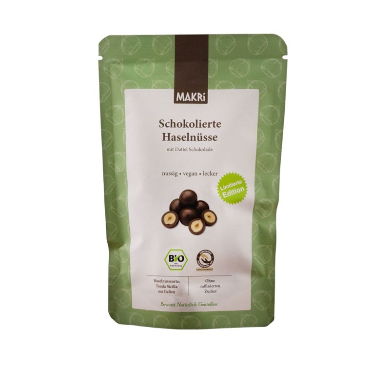 Makri Bio Schokolierte Haselnüsse - Produktbild