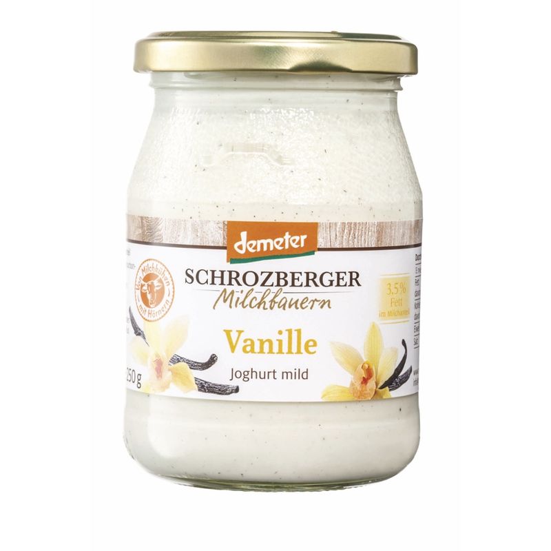 Schrozberger Milchbauern Joghurt mild Vanille 250g - Produktbild
