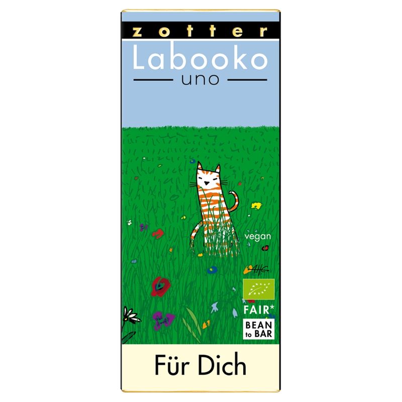 Zotter Schokolade Labooko Uno -  "Für Dich"- 70% Uganda - Produktbild