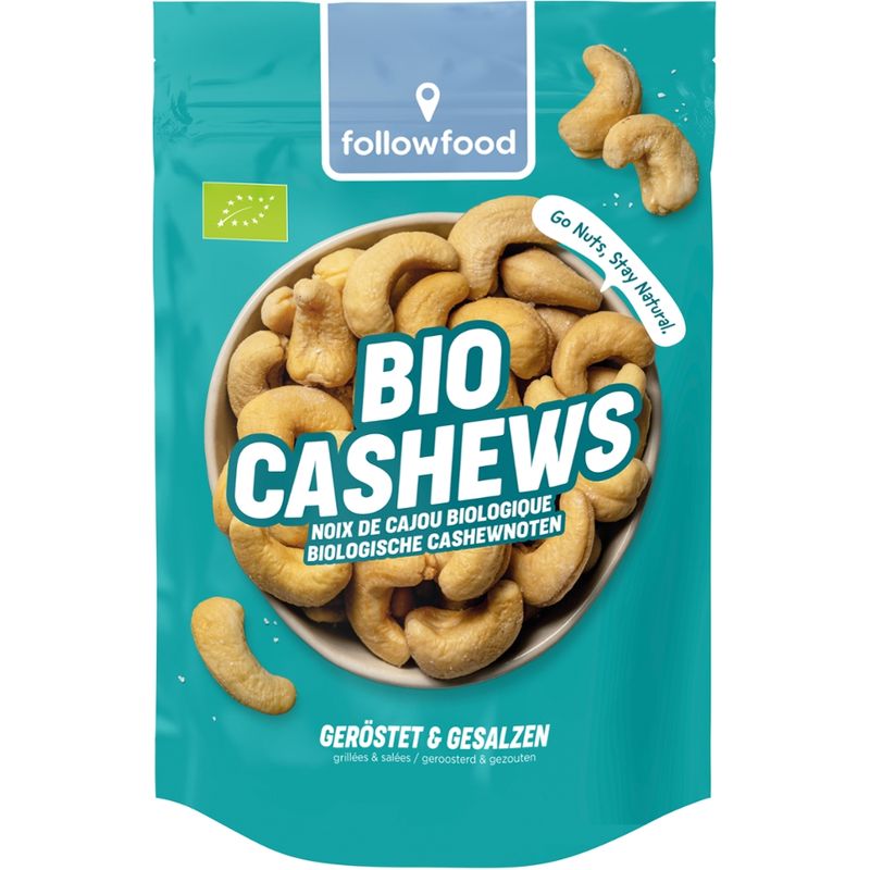 followfood Bio Cashewkerne geröstet , gesalzen - Produktbild