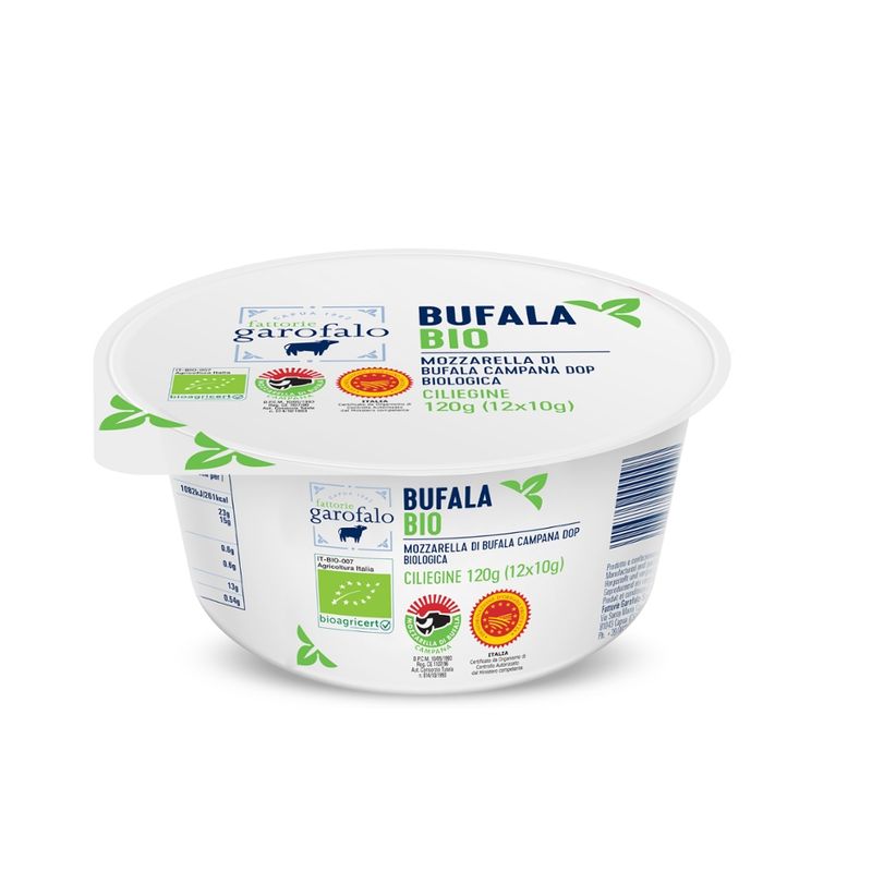 Fattorie Garofalo D.O.P. Bio-Büffelmozzarella-Käse 120g (10gx12) - Produktbild