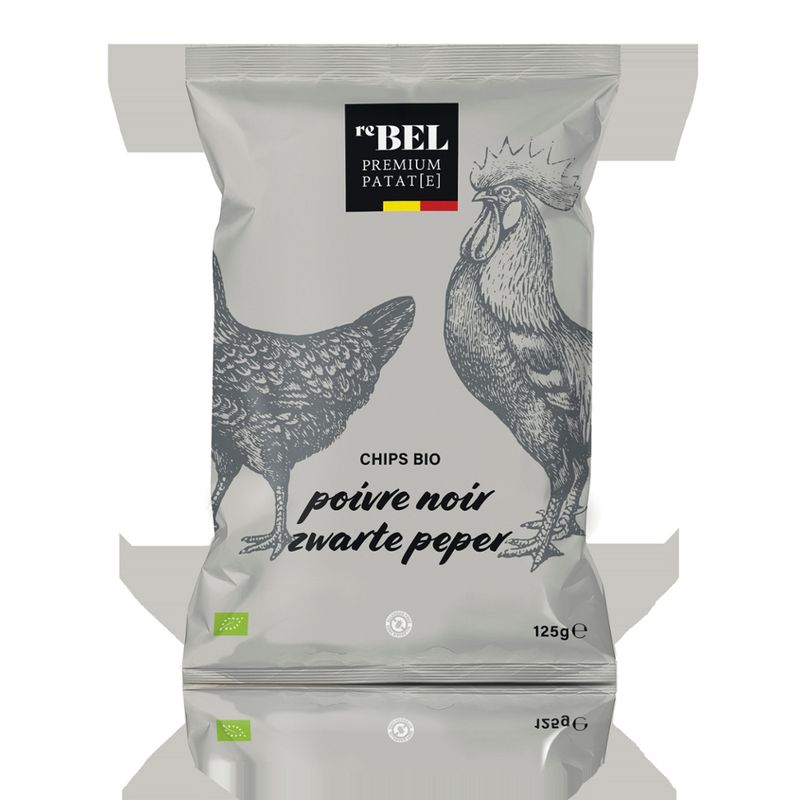reBEL kartoffelchips schwarzer Pfeffer reBEL 125g - Produktbild