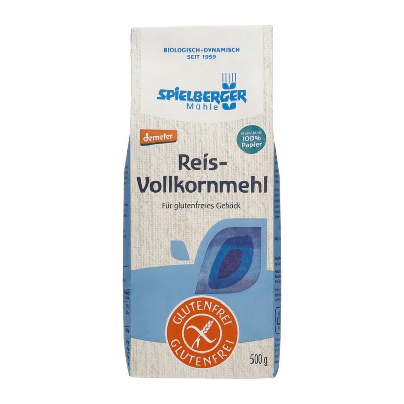 Spielberger Mühle Reis-Vollkornmehl, glutenfrei, demeter - Produktbild