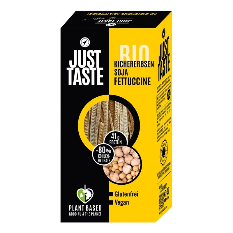 Just Taste Just Taste Bio Kichererbsen-Soja Fettuccine - Produktbild