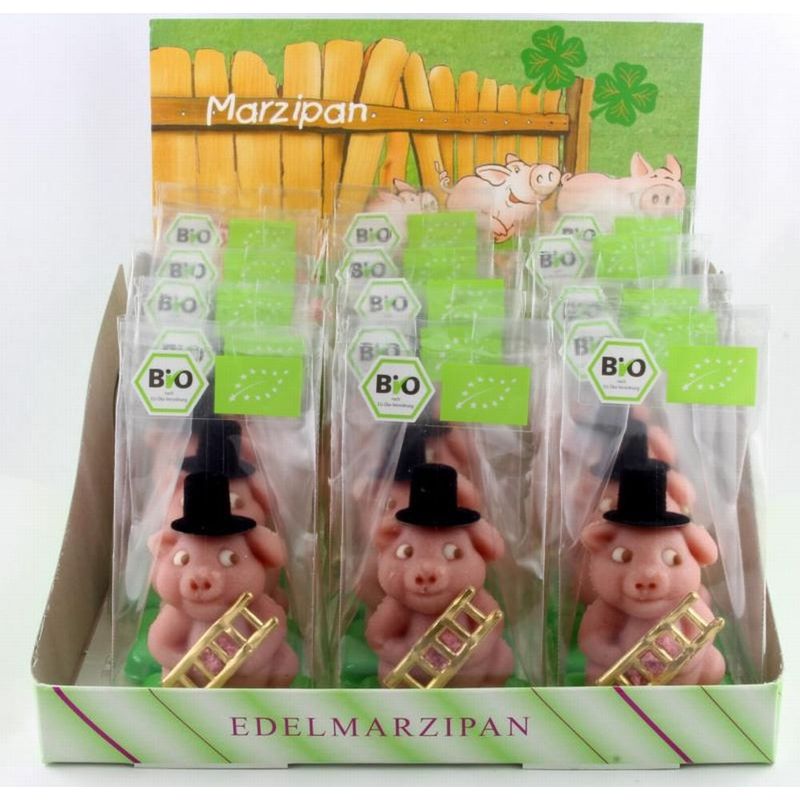 Funsch Marzipan BIO Kaminkehrer Schweinchen - Produktbild