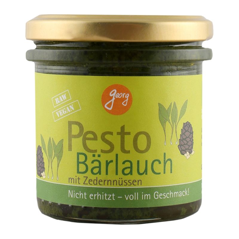 Georg Pesto Bärlauch aus zertifizierter Wildsammlung mit Zedernüssen Bio - Produktbild