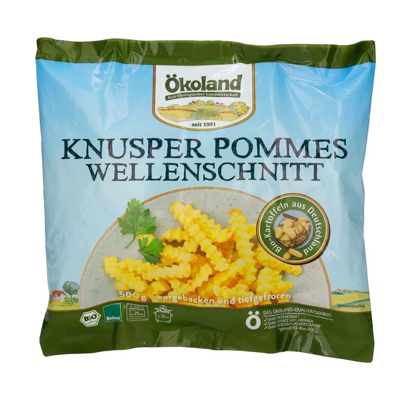 ÖKOLAND Knusper Pommes Wellenschnitt - Produktbild