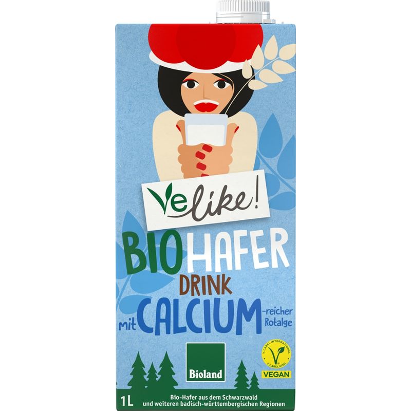 Velike! Velike! Bio H-Haferdrink Calcium 12x1L PG - Produktbild