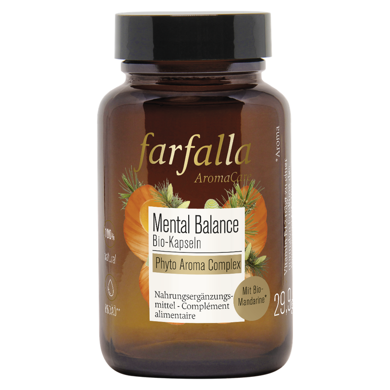 farfalla Mental Balance Bio-Kapseln, Phyto Aroma Complex, 60 Stk. - Produktbild
