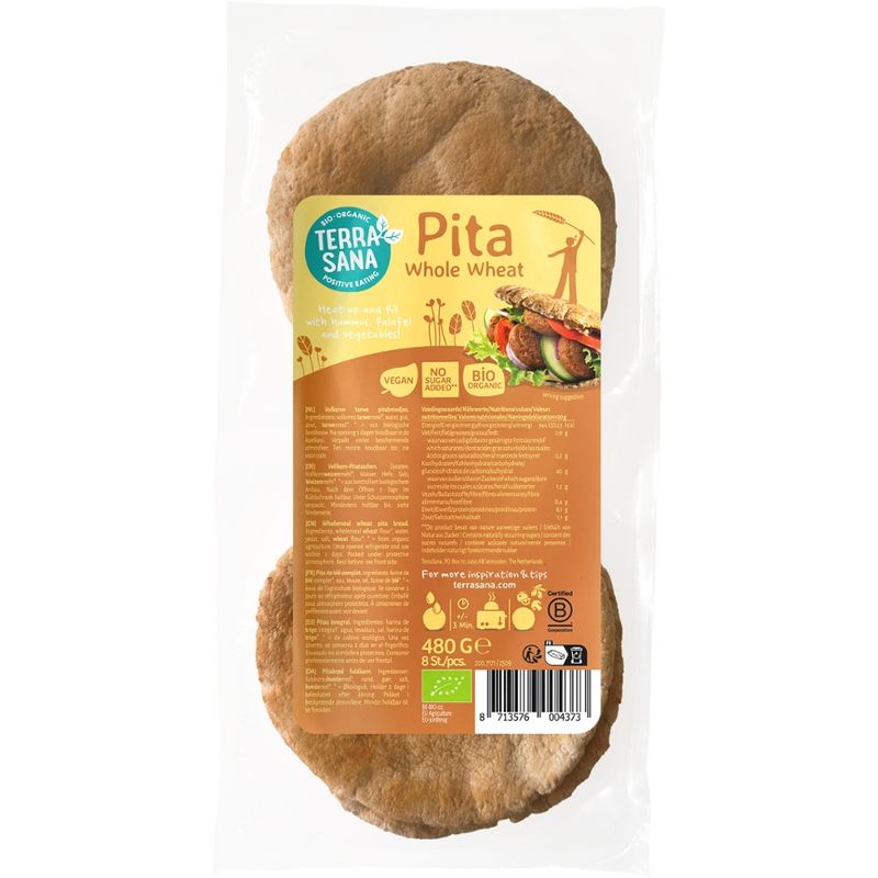 TerraSana Weizenvollkorn Pita - Produktbild