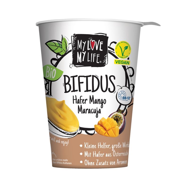 My Love My Life MyLove-MyLife Hafer Bifidus Mango-Maracuja 400g BIO - Produktbild
