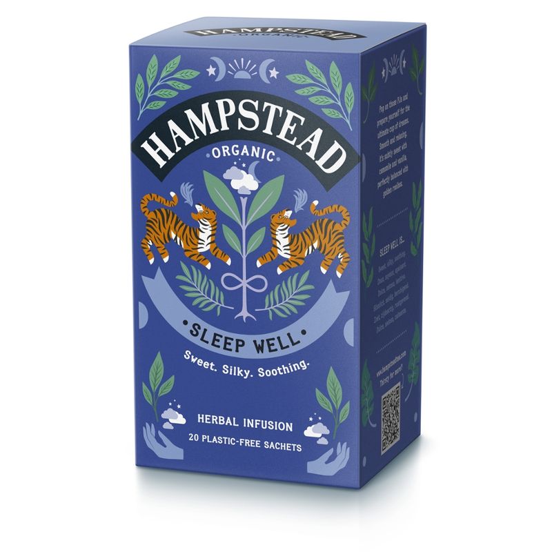 Hampstead Organic  Organic SLeepwell Tea bags in plastic free packaging - Produktbild