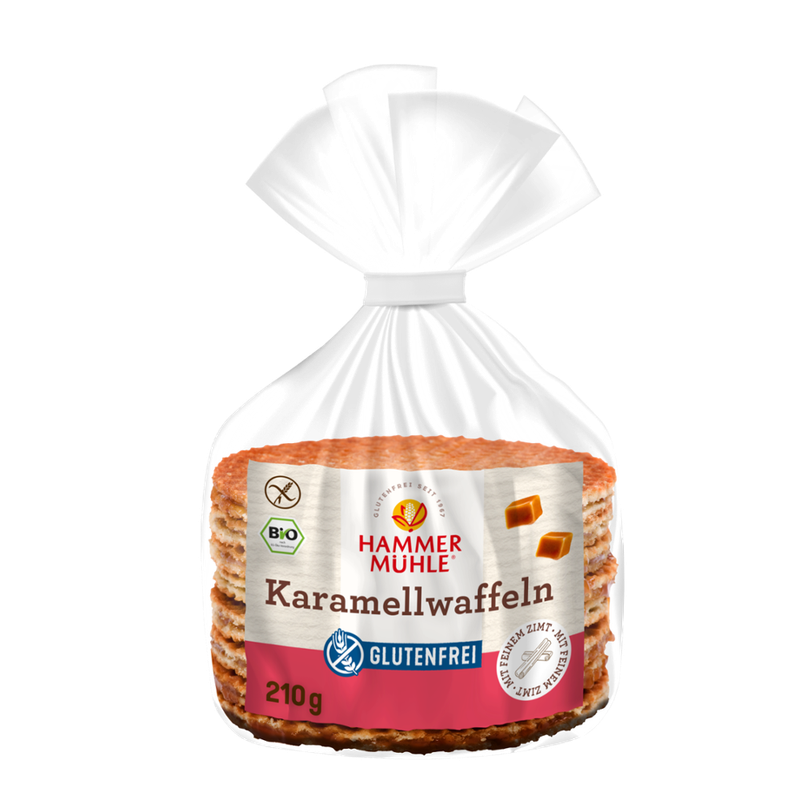 Hammermühle Bio Karamellwaffeln glutenfrei - Produktbild