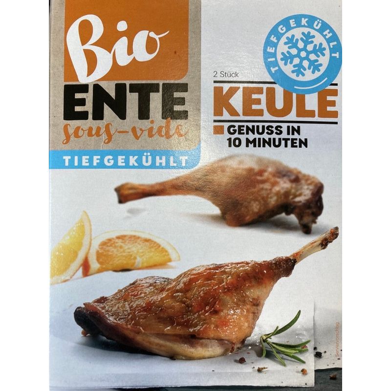 Bio-Ente Sous-Vide Bio-Entenkeule Naturland TK - Produktbild