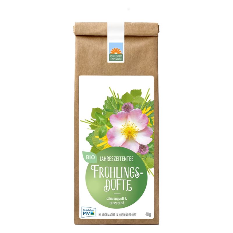 Kräutergarten Pommerland Frühlingsdüfte - Bio Kräutertee in der Papiertüte - Produktbild