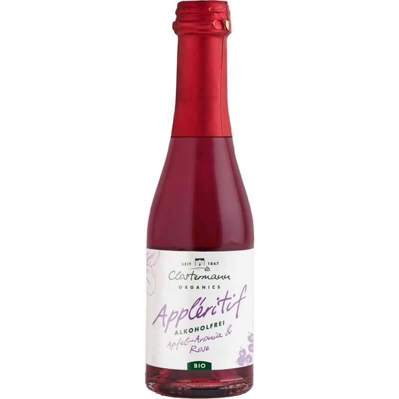 Clostermann Appleritif Apfel - Aronia &  Rose feinherb Piccolo (alkoholfrei) - Produktbild