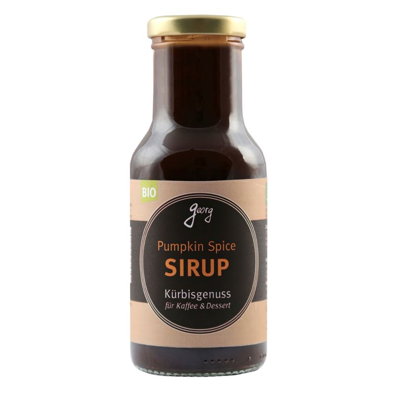 Georg Pumpkin Spice Sirup - Kürbisgenuss für Kaffee & Dessert - Produktbild