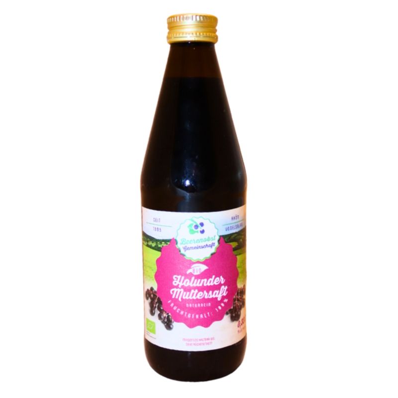 Beerenobstgemeinschaft Bio Holunder Muttersaft 100% - Produktbild