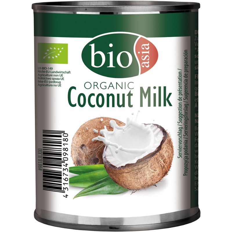 BIOASIA Bio Kokosnussmilch, Fettgehalt: ca. 18% - Produktbild