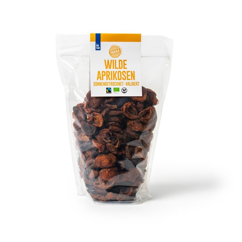 Pakka Wilde Aprikosenhälften getrocknet, Bio & Fairtrade, 1kg - Produktbild