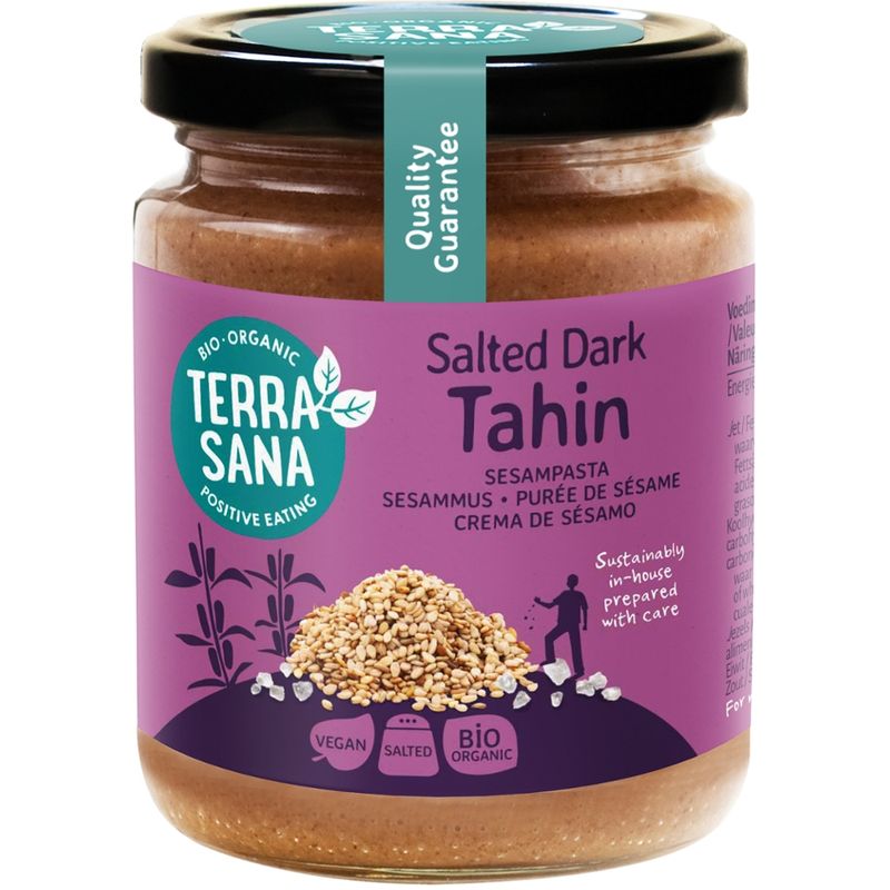 TerraSana Tahin dark - Sesammus mit Steinsalz - Produktbild