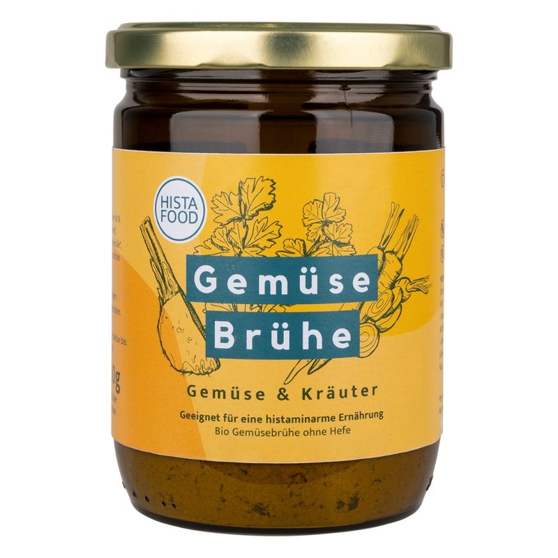 HistaFood Bio GemüseBrühe ohne Hefe, geeignet für eine histaminarme Ernährung - Produktbild