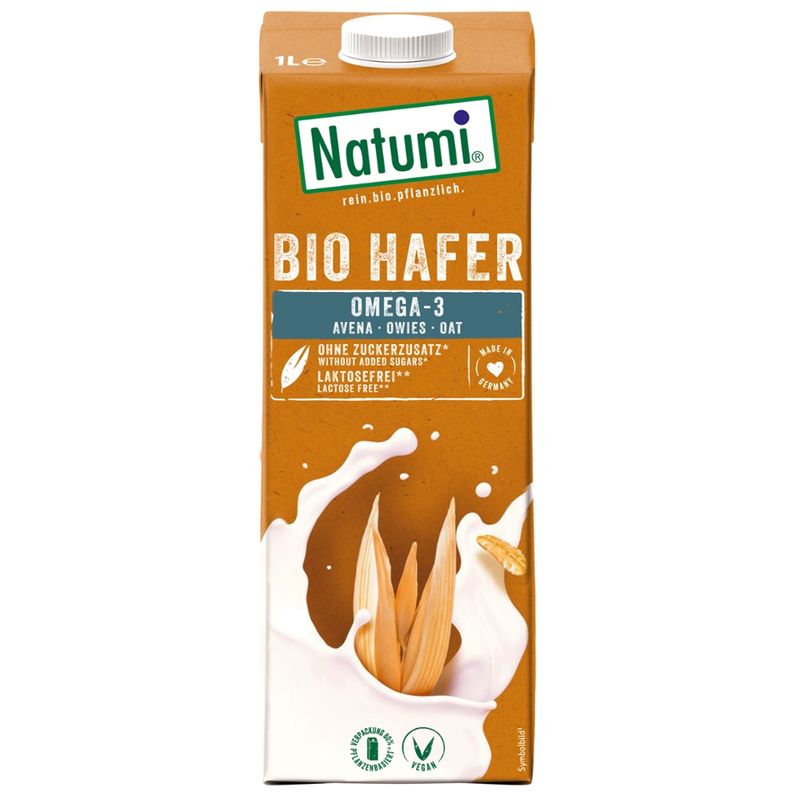 Natumi Getränk aus fermentiertem Hafer mit Leinöl, UHT - Produktbild