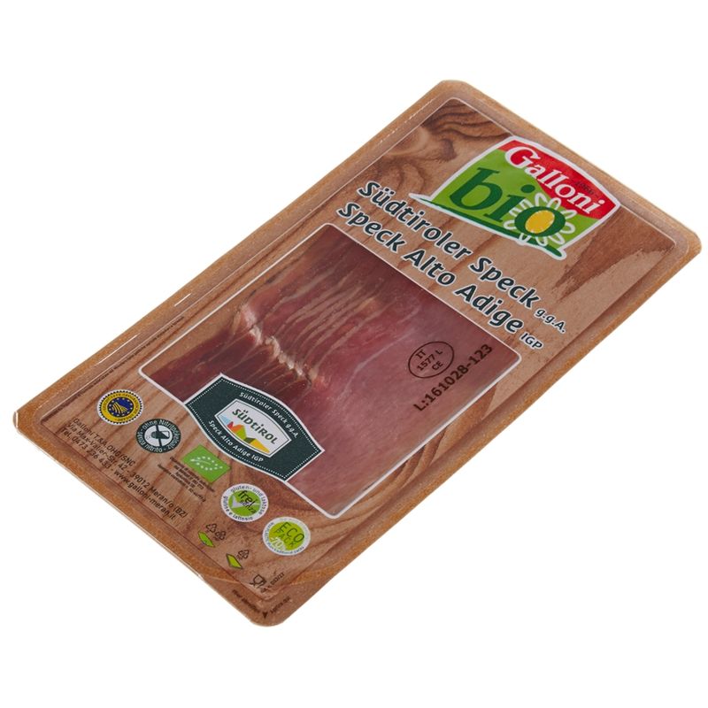 Galloni BIO BIO Südtiroler Speck GGA geschnitten 70 gramm - Produktbild
