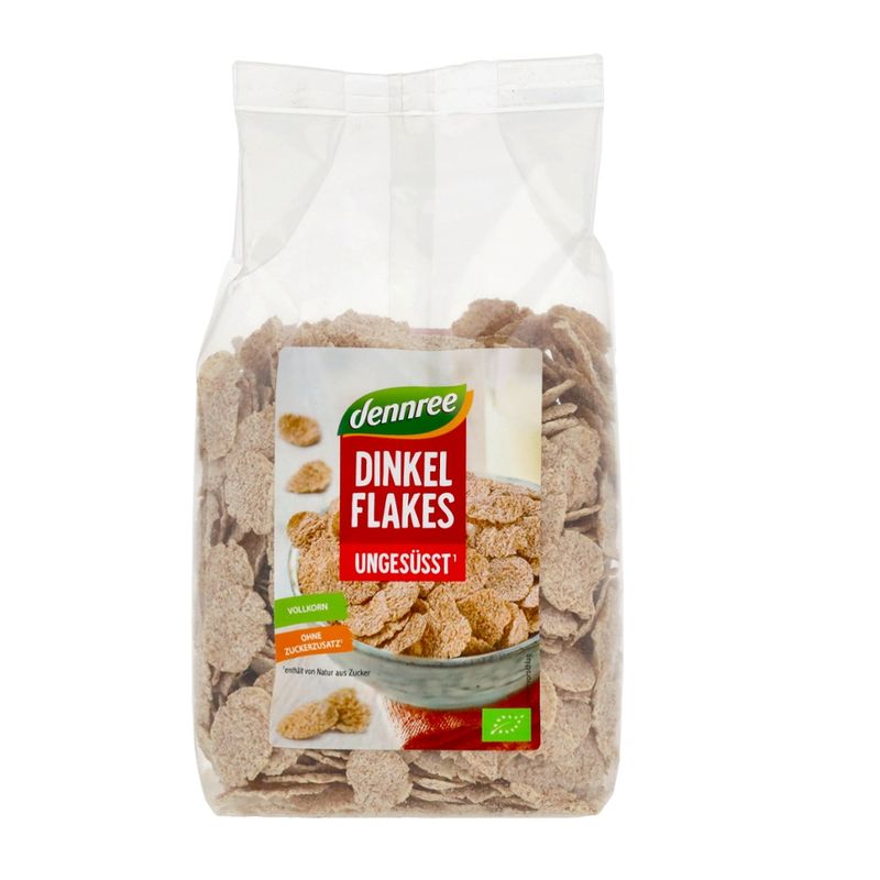 dennree Dinkelflakes ungesüßt - Produktbild